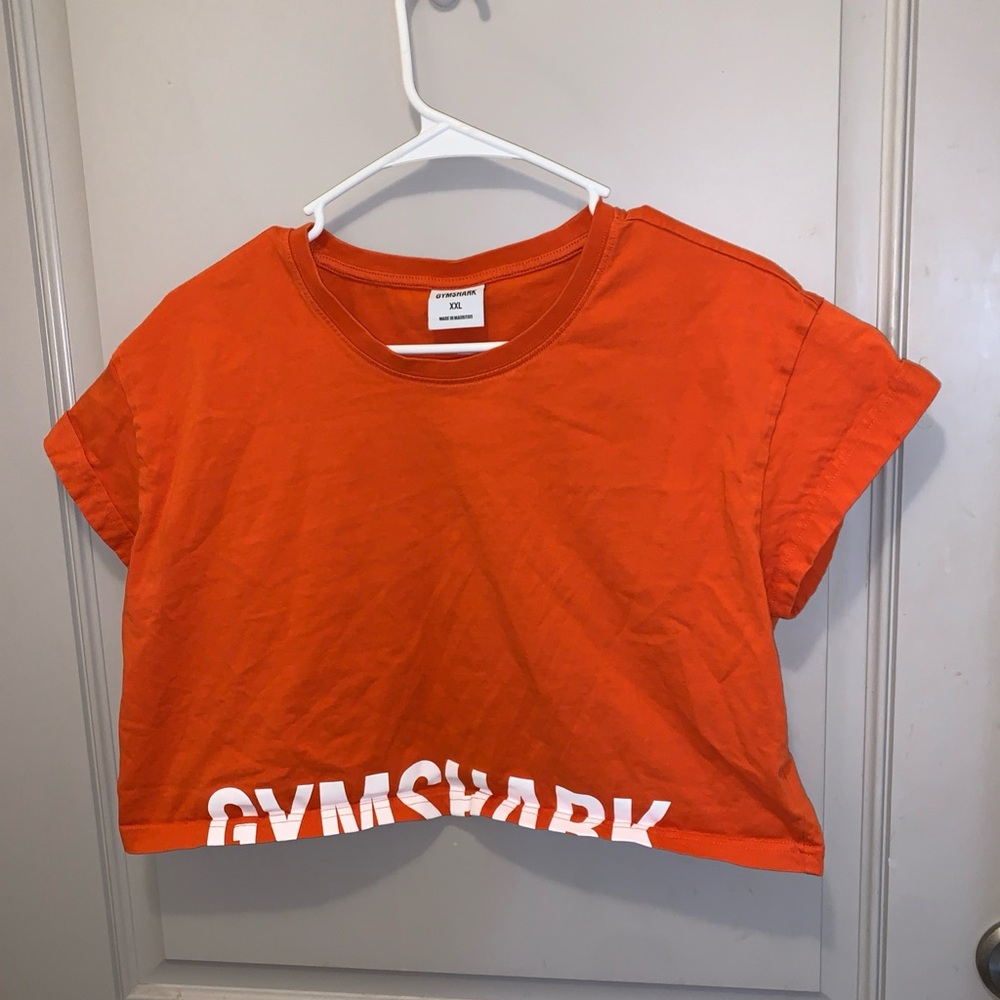 Gymshark Women’s Orange Crop Top Size XXL Athliesure Workout